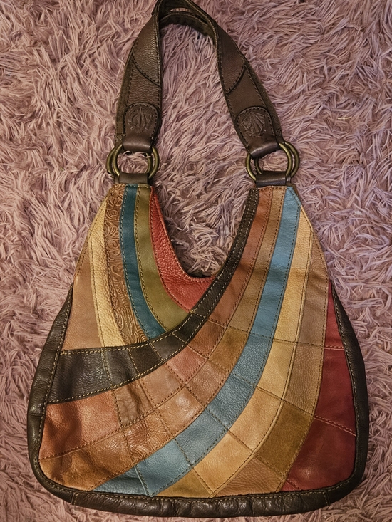 Lucky Brand Handbags - Lucky Brand☆Leather Patchwork Shoulder Bag - Vintage